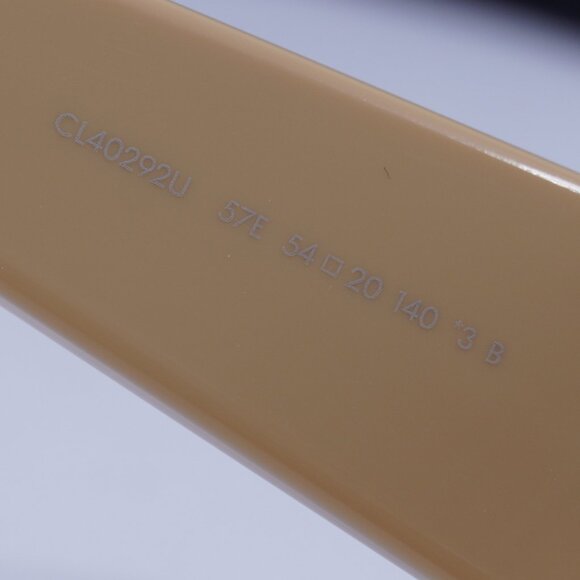 Celine CL40292U 57E Sunglasses Beige Oval Frame, Brown Lenses - Picture 8 of 10